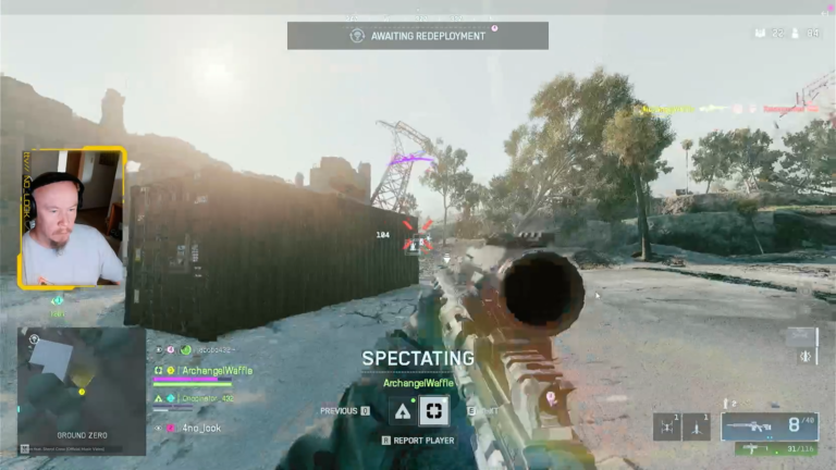 No_Look's facecam over a first-person Battlefield 6 RedSec view during the 21 July 2026 stream